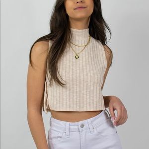 Grey Bandit Tate Mock Neck in Cream